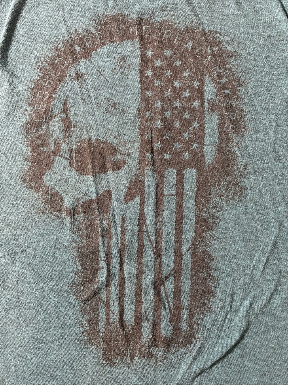 Howitzer Skull & Flag Graphic Tee - Teal - Men's M